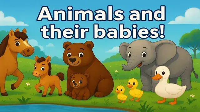 🐾 Baby Animal Names – Sing & Learn Every Cub, Foal and Kitten