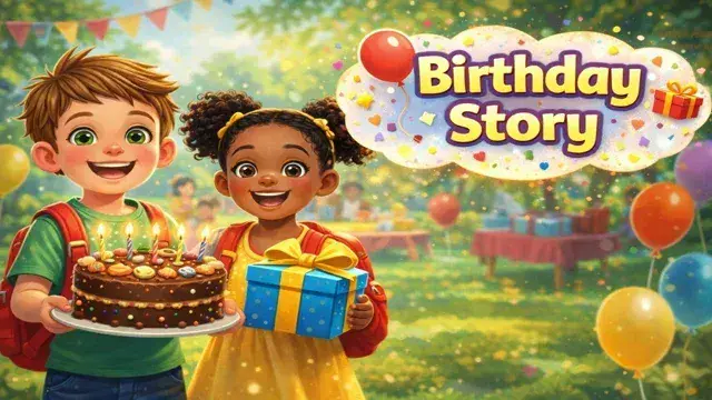 🎂 The Best Surprise Party Ever! – A Story About Friendship
