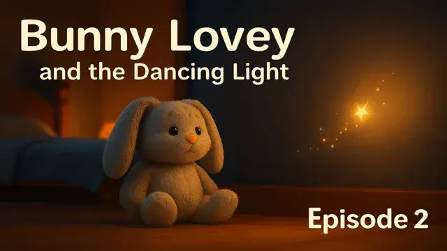 🌙 Where Moonlight Dances – A Gentle Bunny Lovey Bedtime Story