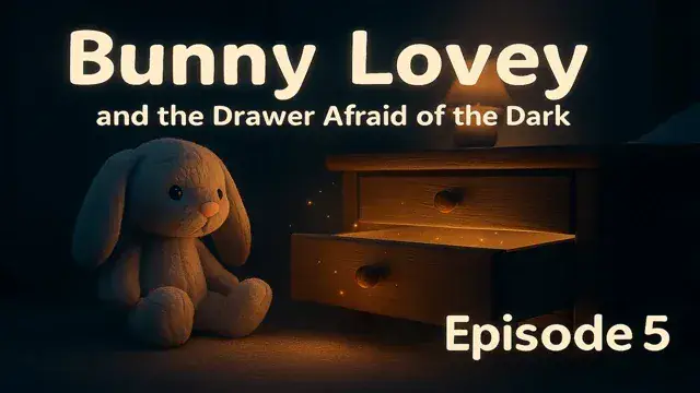 🌑 Even the Drawer Is Scared of the Dark – A Bunny Lovey Story
