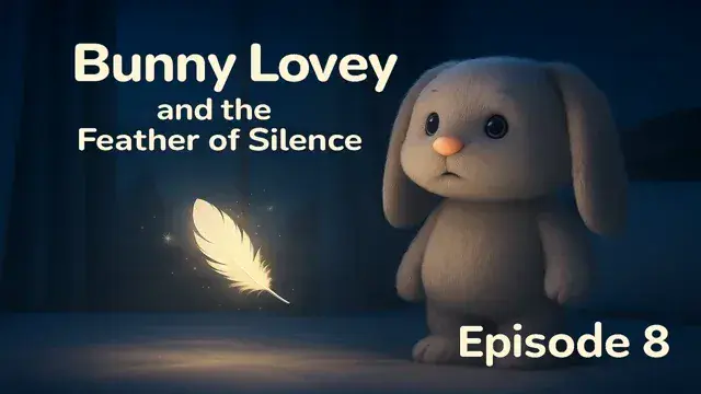 🪶 The Magic Feather That Brings Quiet – A Bunny Lovey Story