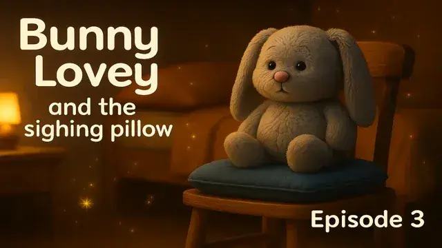 🙏 The Pillow That Sighs the Worry Away – A Bunny Lovey Story