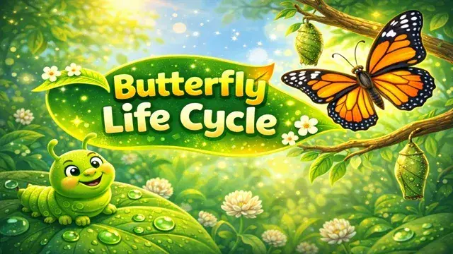 🦋 The Magic of Metamorphosis – Caterpillar to Butterfly