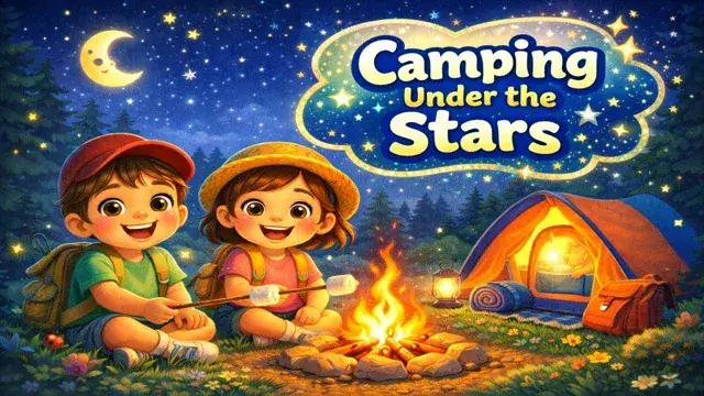 ⛺ Sleeping Under the Stars – A Magical Camping Adventure for Kids