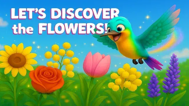 🌸 Flower Power! – A Hummingbird's Song About Beautiful Flowers