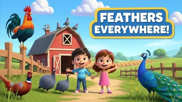 🐔 Feathers Everywhere! – The Farm's Fantastic Feathered Friends