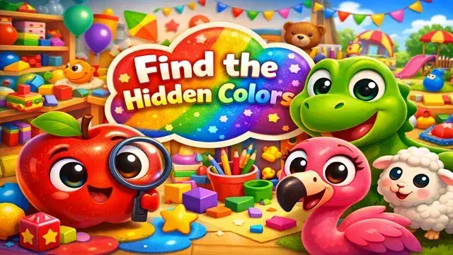 🌈 Spot All the Hidden Colours! – A Colourful Visual Search Game