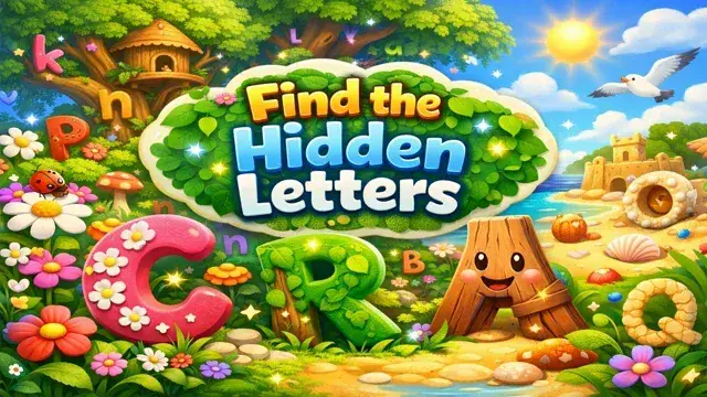 🔤 Hunt for Hidden Letters! – The Alphabet Search Game Kids Love