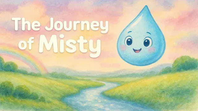 💧 Misty's Amazing Journey – A Water Cycle Bedtime Story