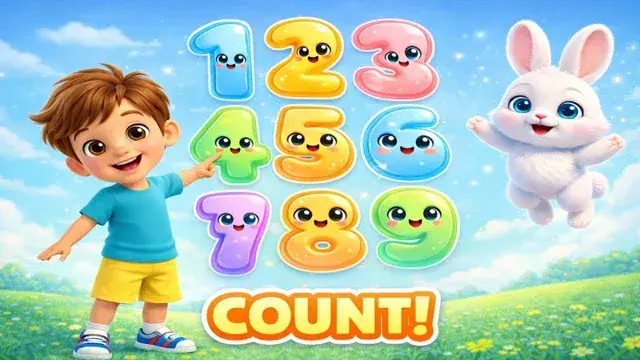 🔢 One, Two, Three… Count to 9! – The Number Song Kids Love
