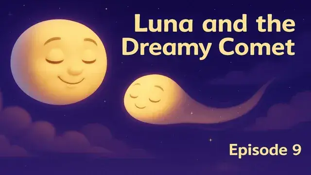 ☄️ Riding the Dreamy Comet – Luna's Night Sky Adventure