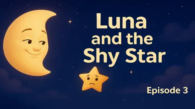 🌟 Even the Shyest Star Can Shine – Luna's Tender Night Story