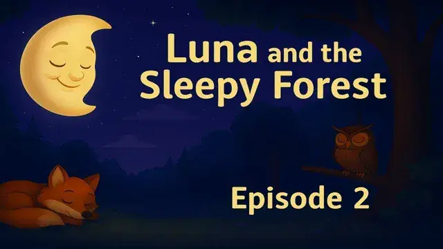 🌲 When the Forest Goes to Sleep – Luna's Quiet Night Walk