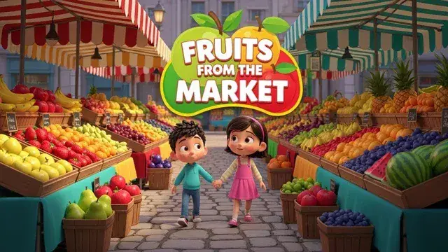 🍓 A Rainbow at the Market – Discover Colours, Shapes & Flavours