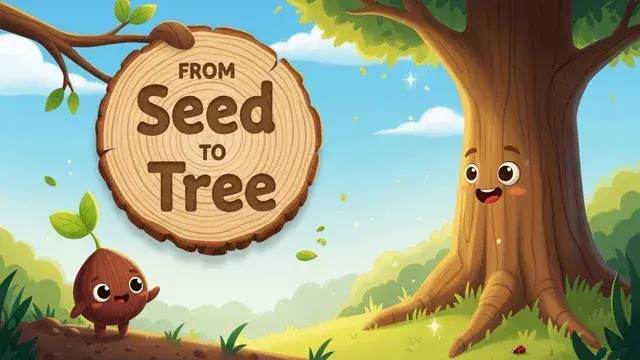 🌳 From One Small Seed to a Towering Tree – Plant Life Cycle for Kids