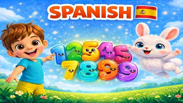 🇦🇼 Uno, Dos, Tres! – Learn Spanish Numbers 1 to 9 with Music