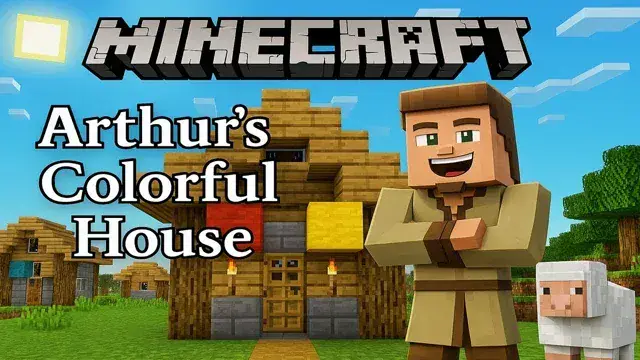 🏠 Arthur's Rainbow House – A Colourful Minecraft Dream Story